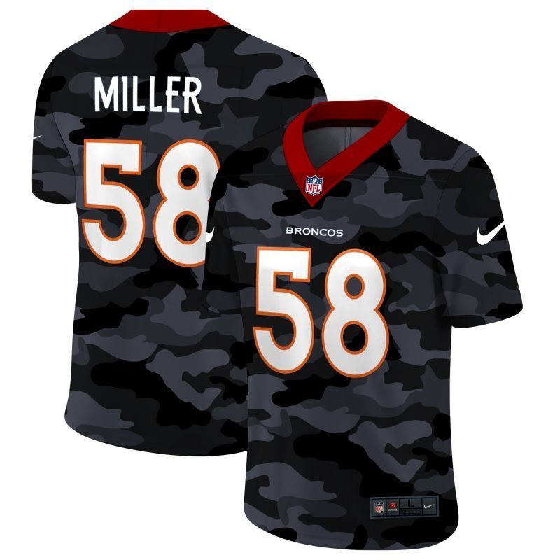 Denver Broncos Von Miller 58 Nfl 2020 Camo Jersey