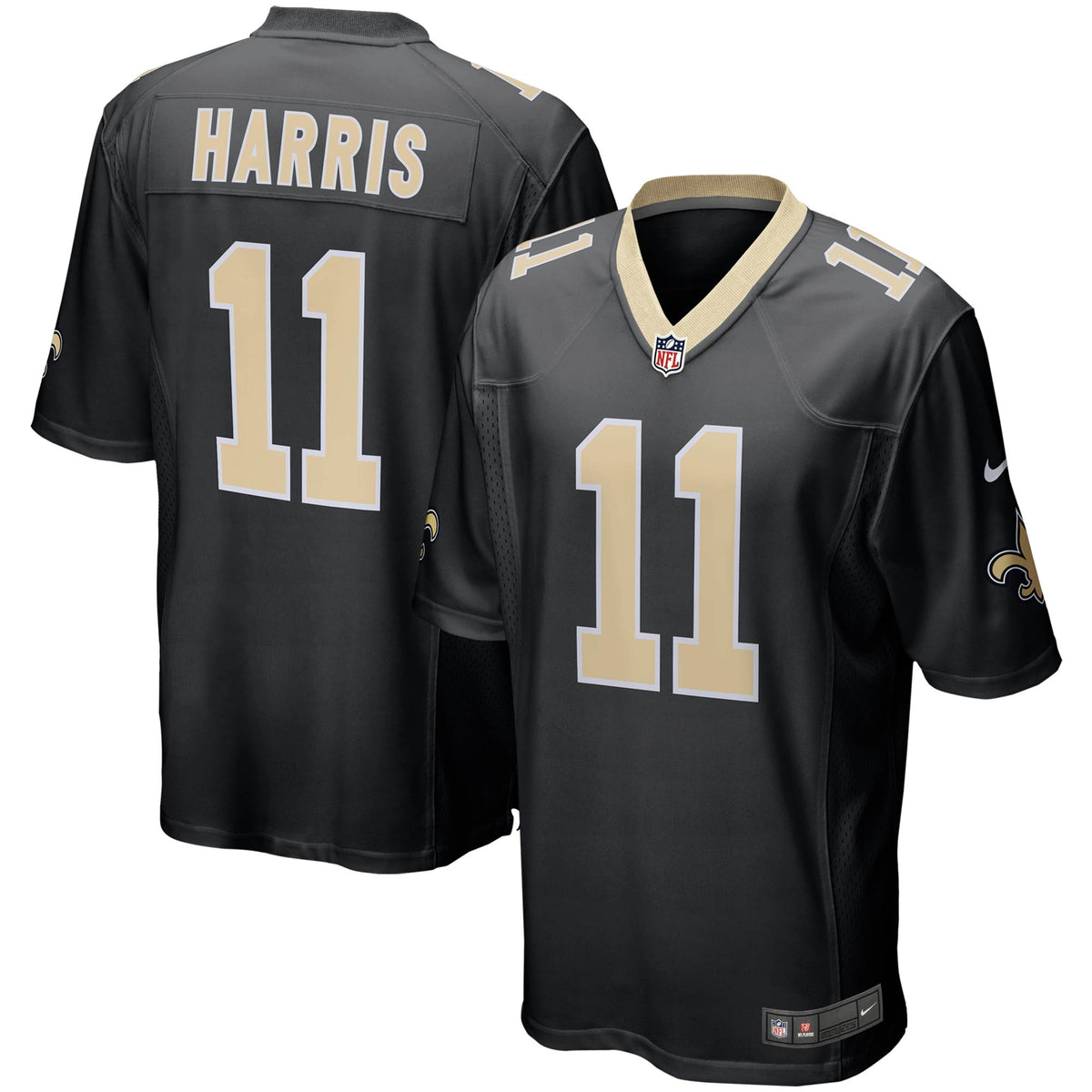 Deonte Harris New Orleans Saints Nike Game Player Jersey Black