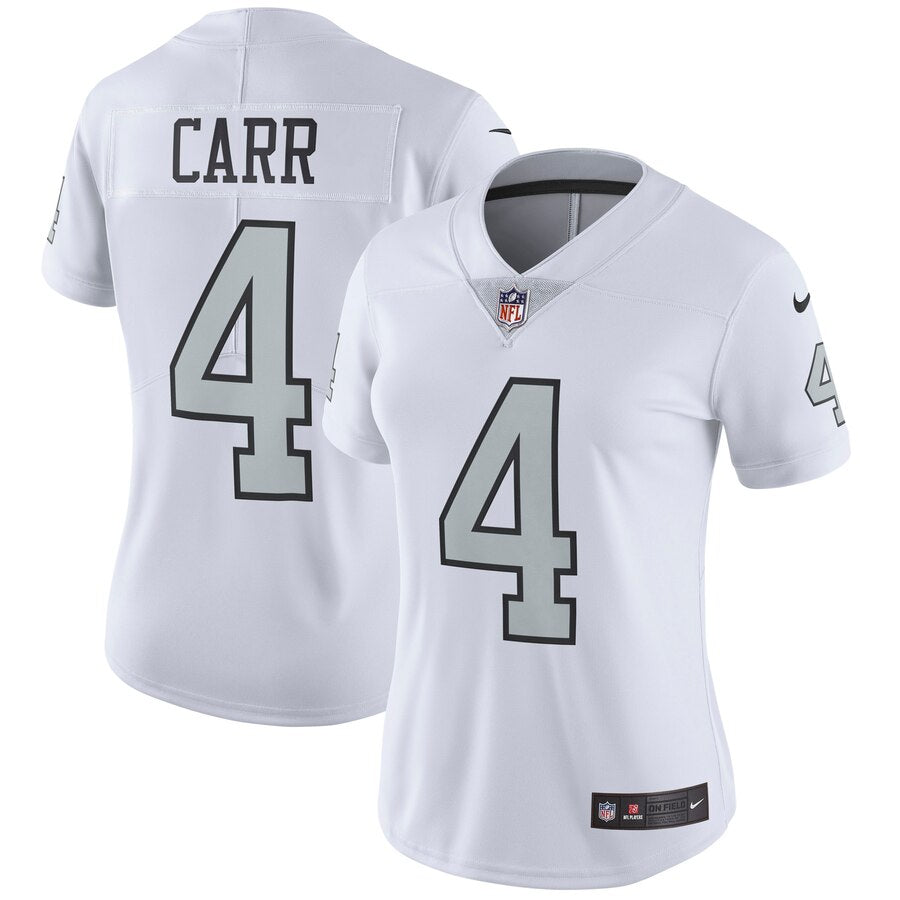 Derek Carr Las Vegas Raiders Nike Womens Vapor Untouchable Color Rush Limited Player Jersey White