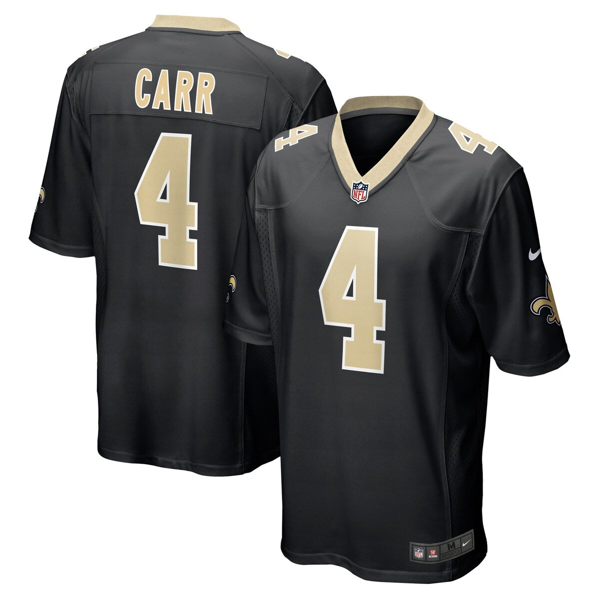 Derek Carr New Orleans Saints Nike Game Jersey Black