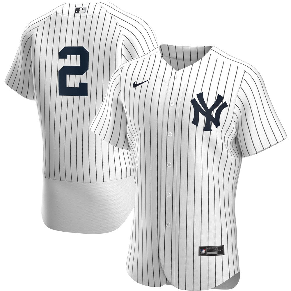 Derek Jeter New York Yankees Nike Home Player Jersey Whitenavy