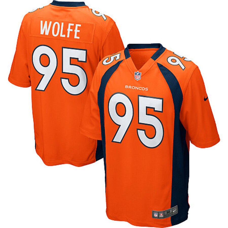 Derek Wolfe Denver Broncos Nike Youth Team Color Game Jersey Orange
