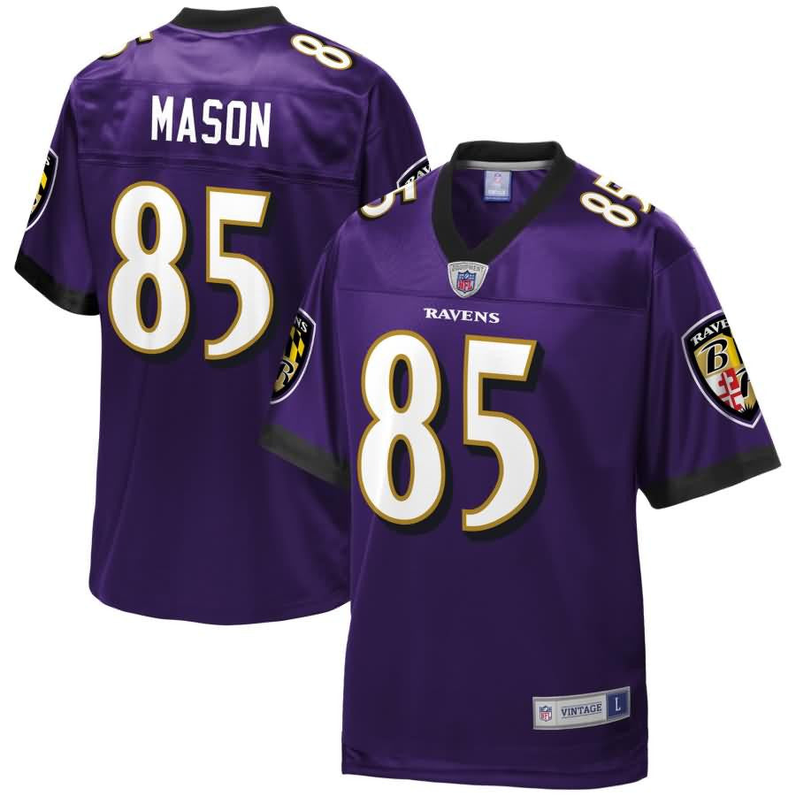 Derrick Mason Baltimore Ravens Nfl Pro Line Retired Player Jersey Purple