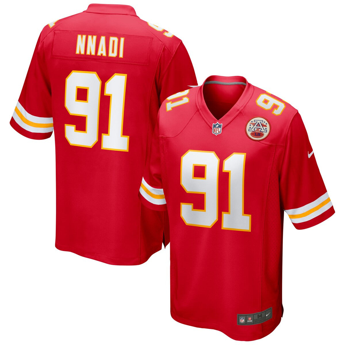 Derrick Nnadi Kansas City Chiefs Nike Game Jersey Red