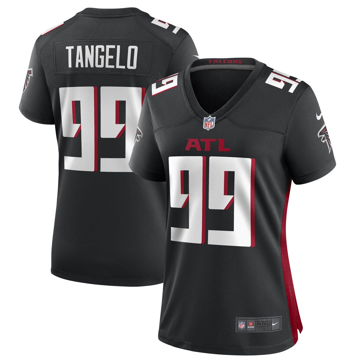 Derrick Tangelo Atlanta Falcons Nike Womens Game Player Jersey Black
