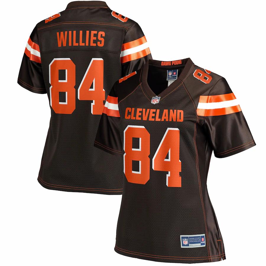 Derrick Willies Cleveland Browns Nfl Pro Line Womens Player Jersey Brown