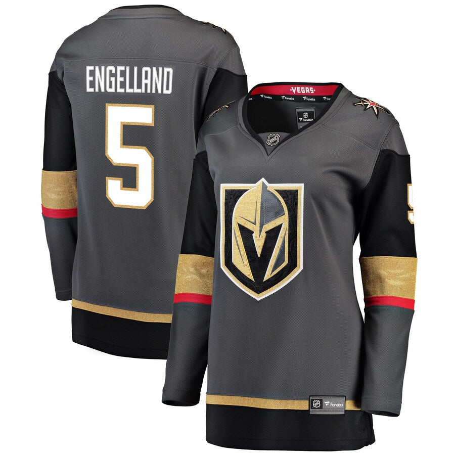 Deryk Engelland Vegas Golden Knights Fanatics Branded Womens Breakaway Player Jersey Black