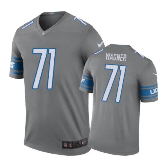 Detroit Lions 71 Rick Wagner Nike Color Rush Gray Jersey