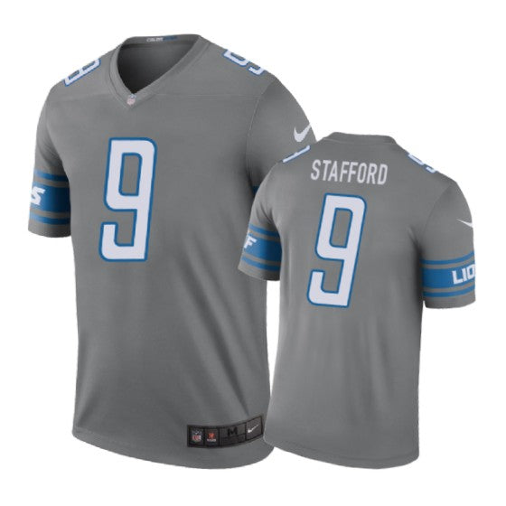 Detroit Lions 9 Matthew Stafford Nike Color Rush Steel Jersey