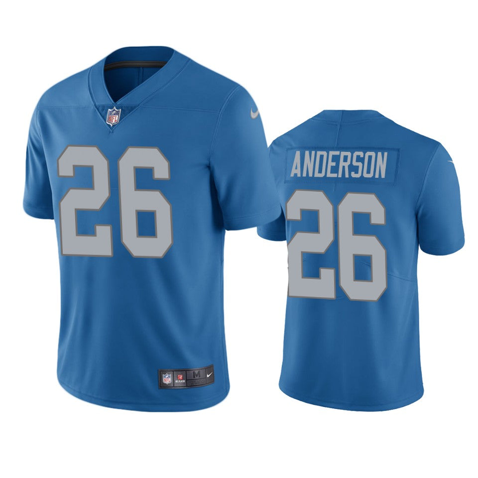 Detroit Lions Cj Anderson Blue Vapor Limited Jersey