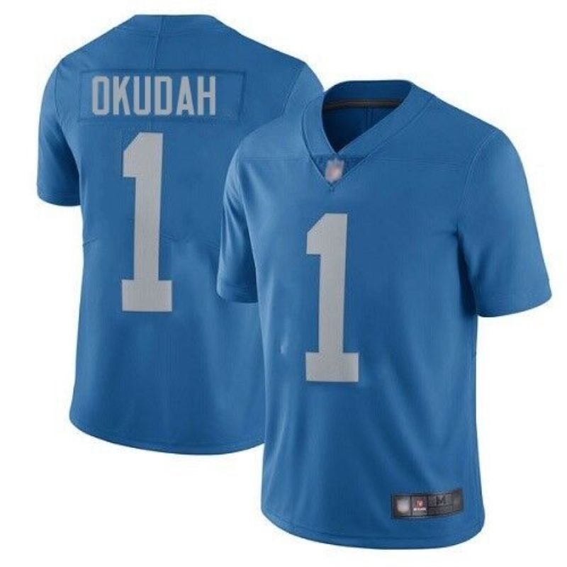 Detroit Lions Jeff Okudah 1 Nfl 2020 Blue Jersey