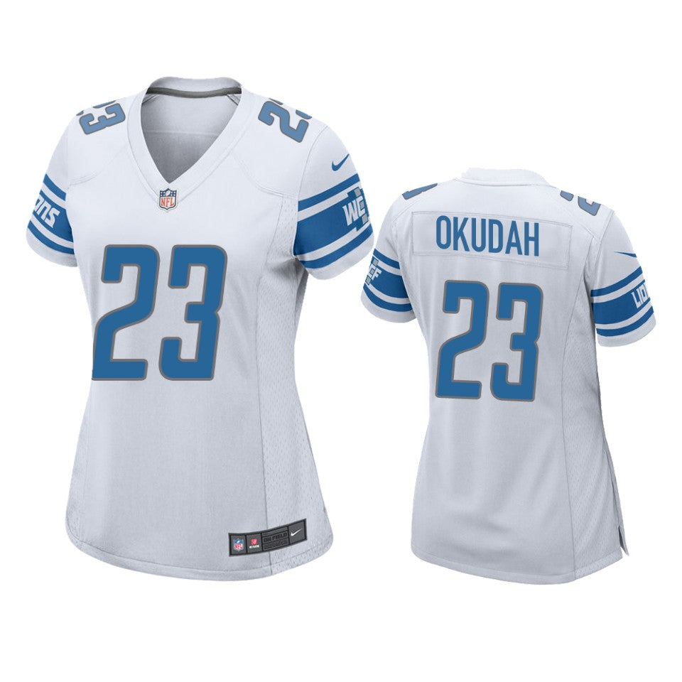 Detroit Lions Jeff Okudah White 2020 Nfl Draft Game Jersey