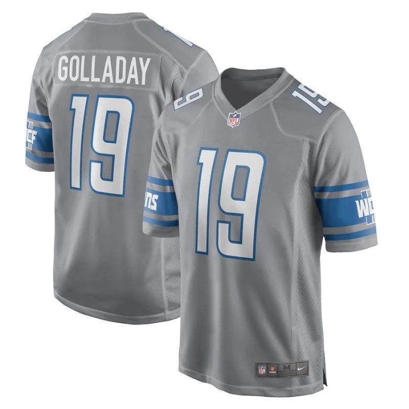 Detroit Lions Kenny Golladay 19 2020 Nfl Grey Jersey Jersey
