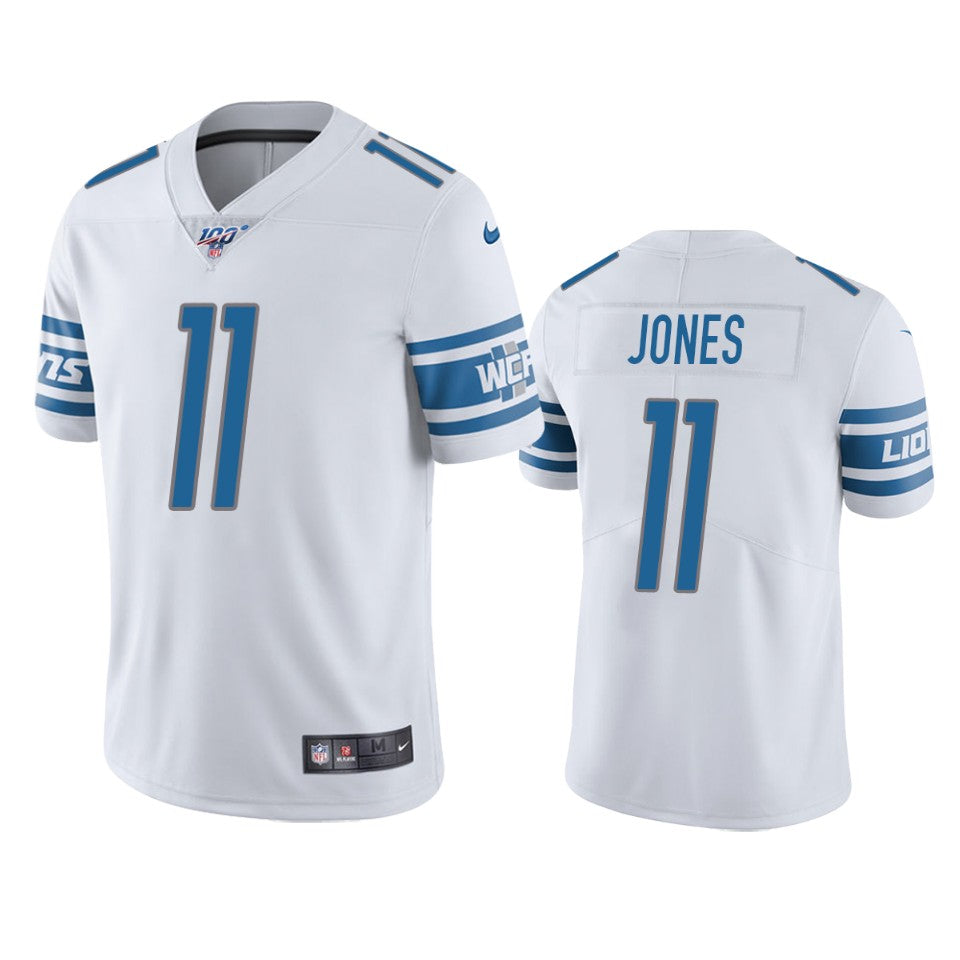 Detroit Lions Marvin Jones White 100th Season Vapor Limited Jersey
