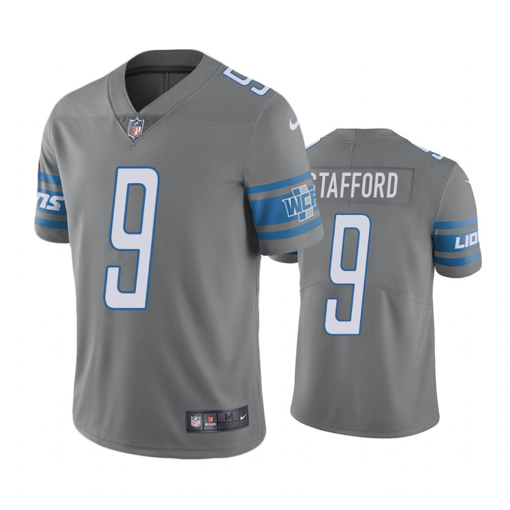 Detroit Lions Matthew Stafford Steel Nike Color Rush Limited Jersey