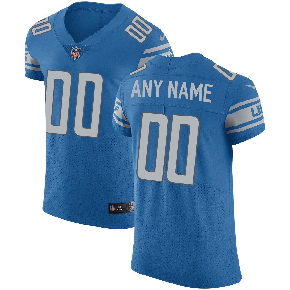 Detroit Lions Nike Vapor Untouchable Custom Elite Jersey Blue