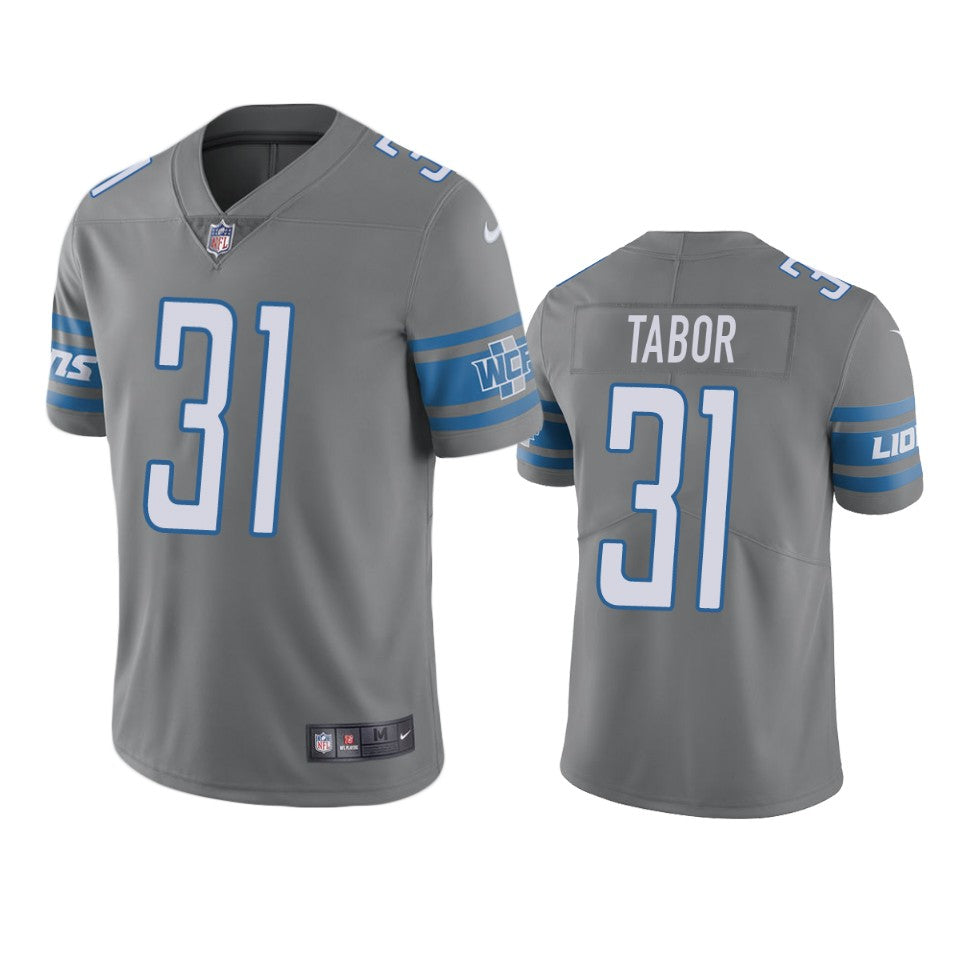 Detroit Lions Teez Tabor Gray Nike Color Rush Limited Jersey