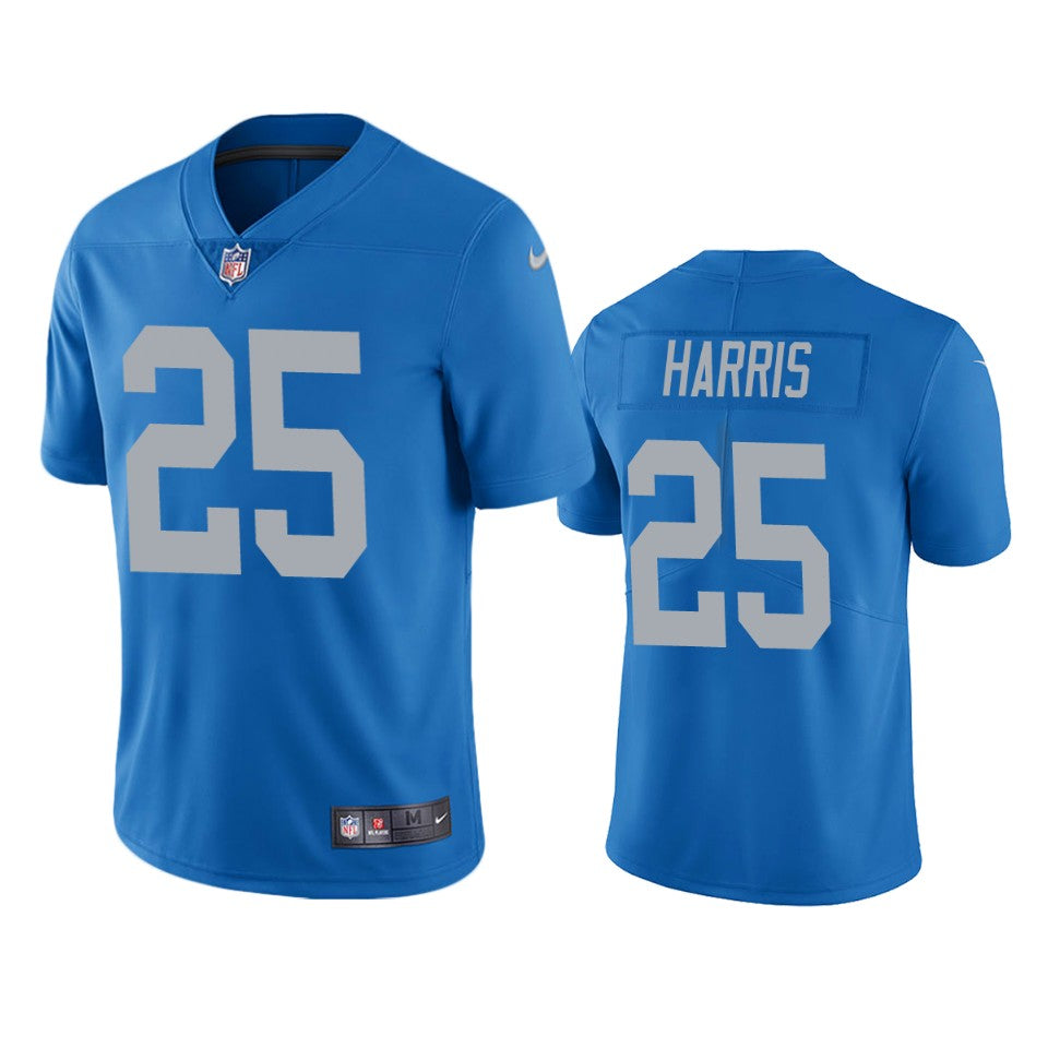 Detroit Lions Will Harris Blue Vapor Limited Jersey