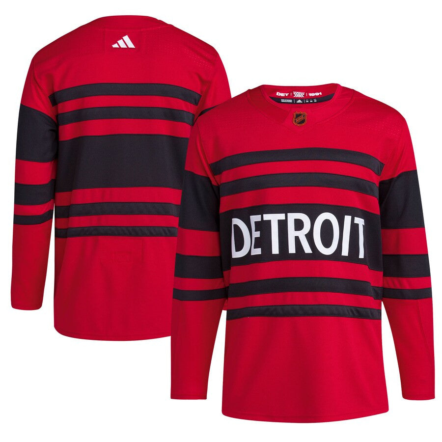 Detroit Red Wings Adidas Reverse Retro 20 Blank Jersey Red
