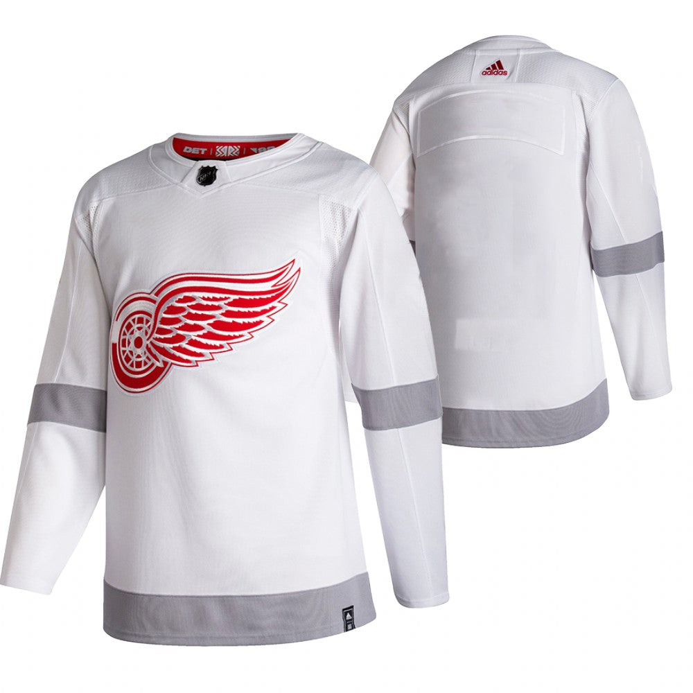 Detroit Red Wings Blank White Mens Adidas 2020 21 Reverse Retro Alternate Nhl Jersey