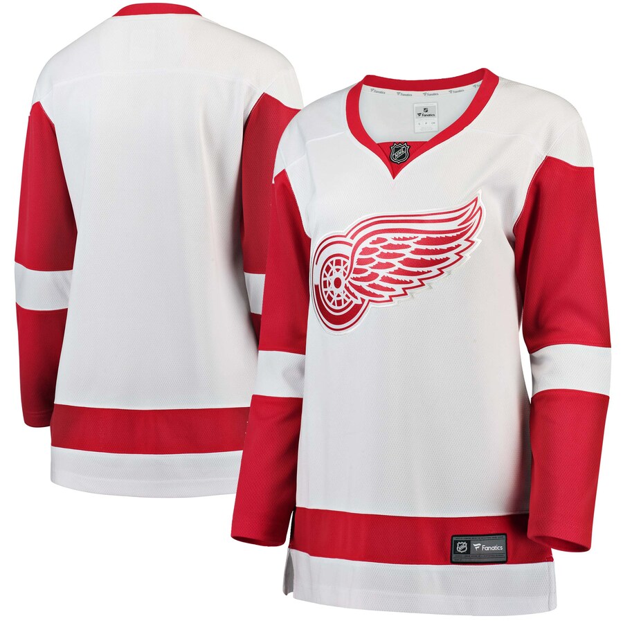 Detroit Red Wings Fanatics Branded Womens Away Breakaway Jersey White