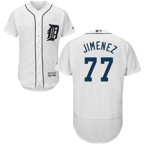 Detroit Tigers 77 Joe Jimenez White Flexbase Authentic Collection Stitched Baseball Jersey
