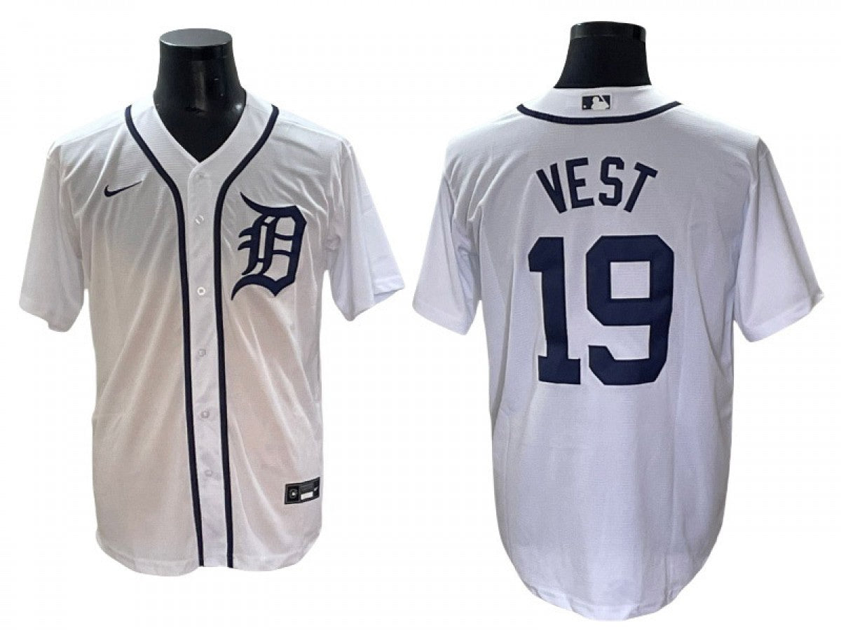 Detroit Tigers #19 Will Vest Limited Jersey White