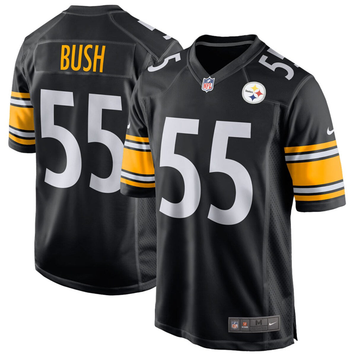 Devin Bush Pittsburgh Steelers Nike Game Player Jersey Black