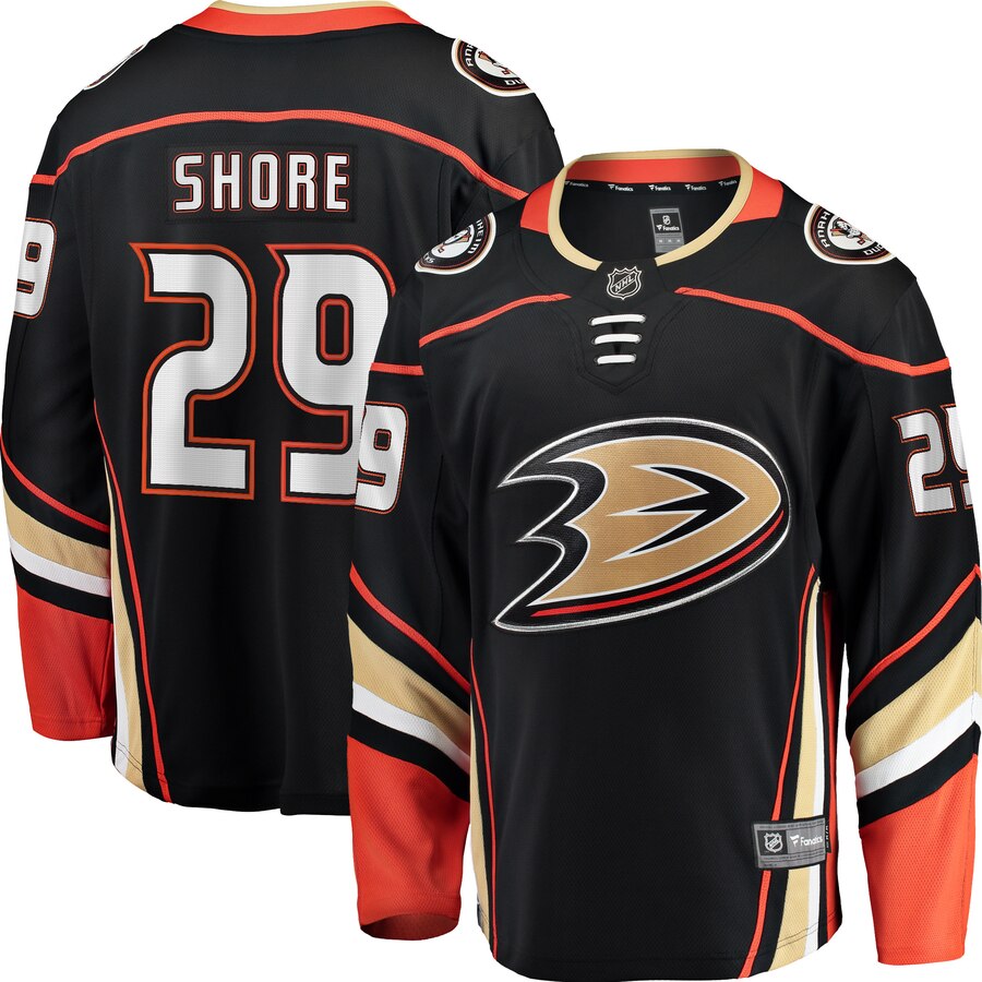 Devin Shore Anaheim Ducks Fanatics Branded Breakaway Player Jersey Black