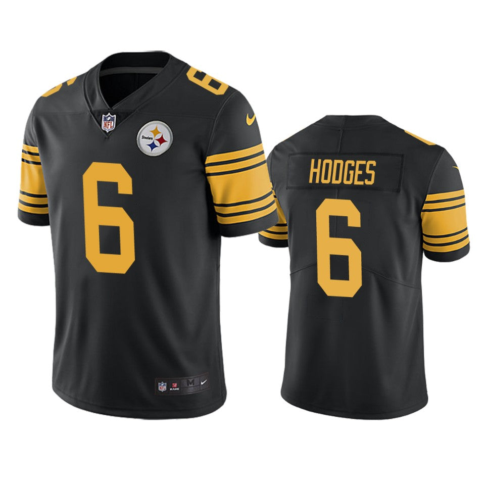 Devlin Hodges Steelers Black Color Rush Limited Jersey