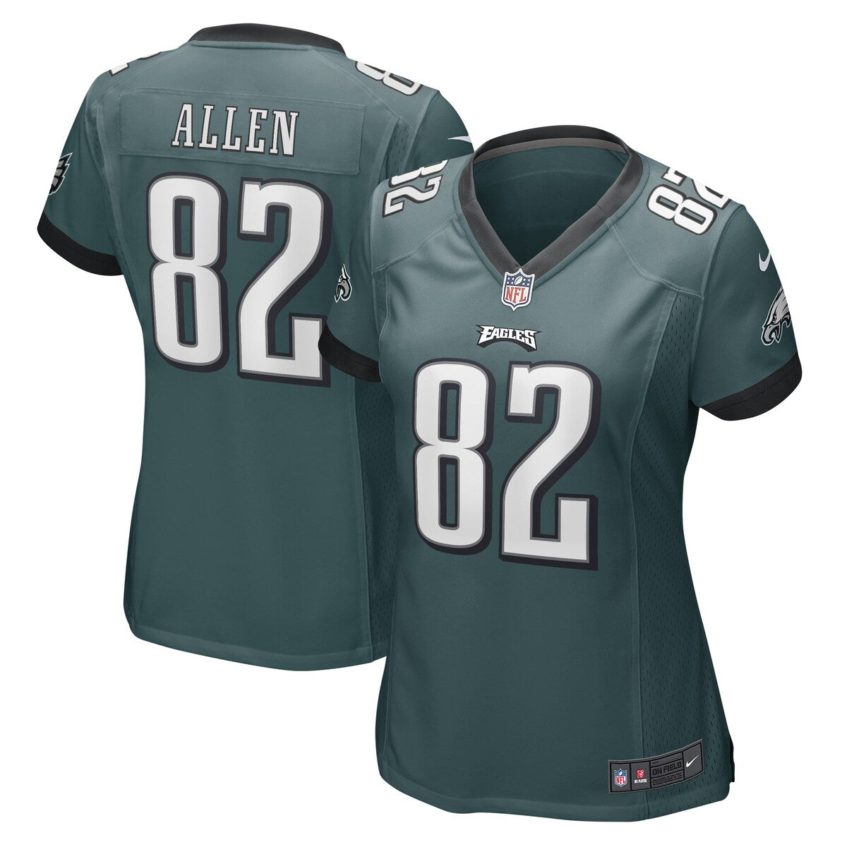 Devon Allen Philadelphia Eagles Nike Womens Game Player Jersey Midnight Green