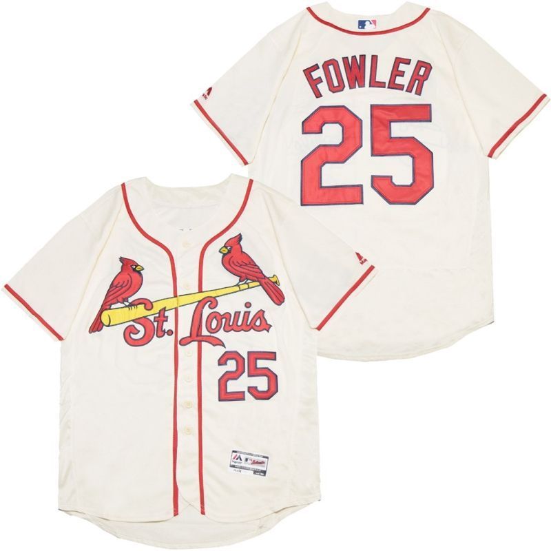 Dexter Fowler 25 St Louis Cardinals 2020 Mlb White Jersey