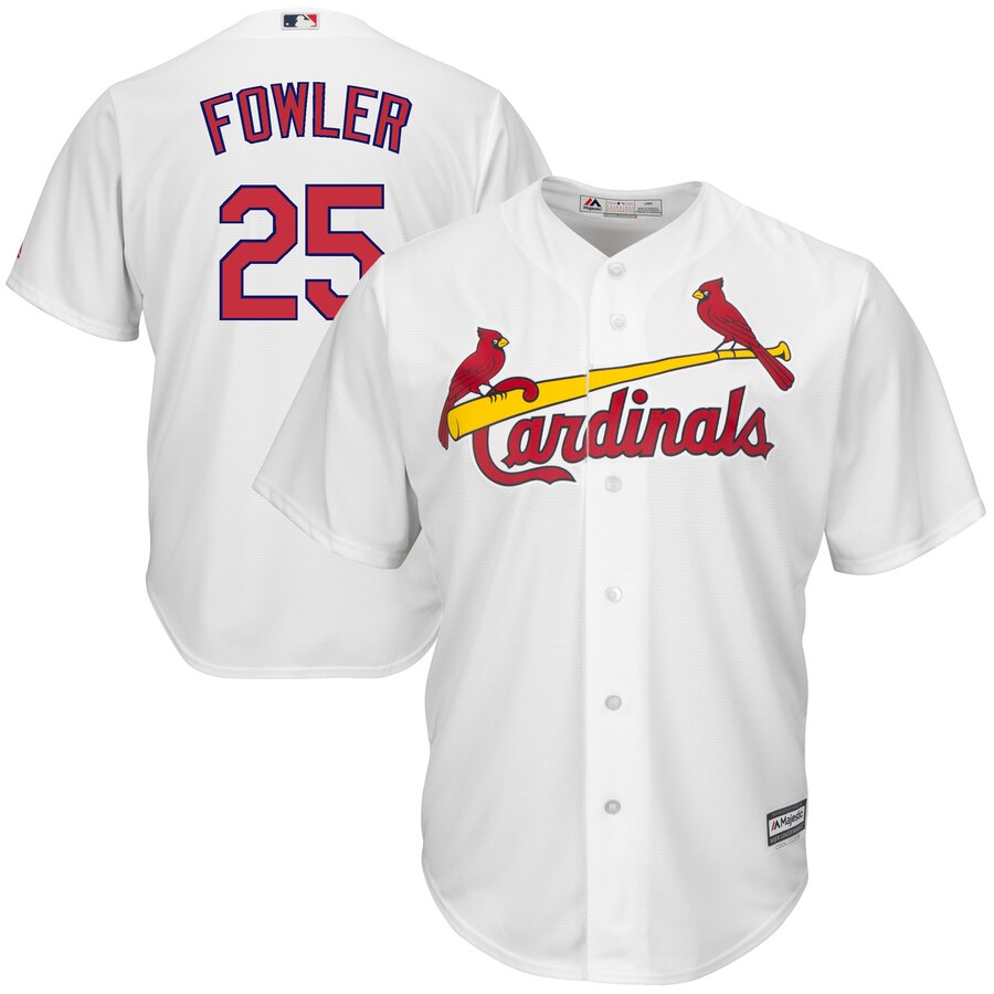 Dexter Fowler St Louis Cardinals Majestic Home Cool Base Jersey White