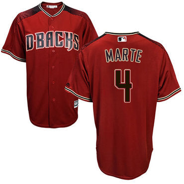 Diamondbacks 4 Ketel Marte Sedona Red Alternate Womens Stitched Baseball Jersey