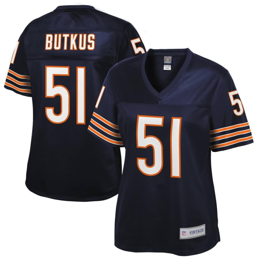 Dick Butkus Chicago Bears Nfl Pro Line Womens Retired Player Jersey Navy