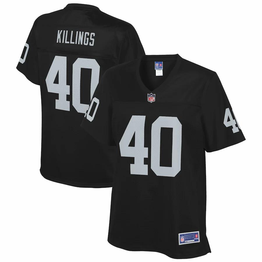 Dj Killings Las Vegas Raiders Nfl Pro Line Womens Team Player Jersey Black