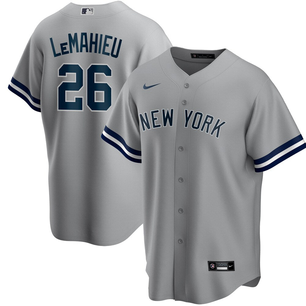 Dj Lemahieu New York Yankees Nike Road 2020 Player Jersey Gray