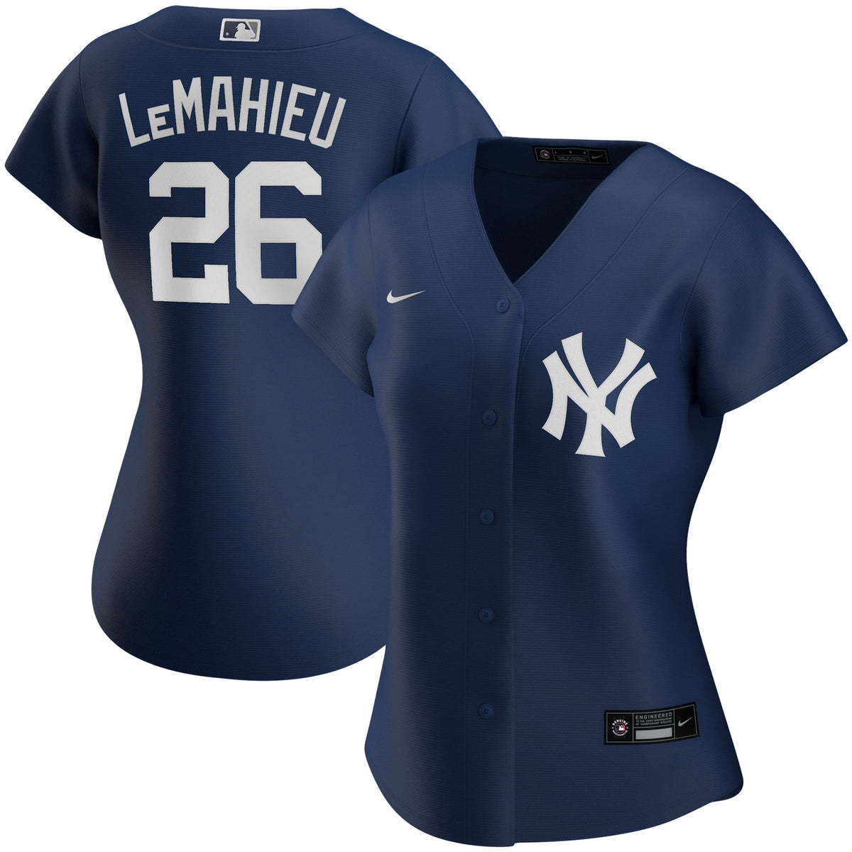 Dj Lemahieu New York Yankees Nike Womens Alternate Replica Player Jersey Navy