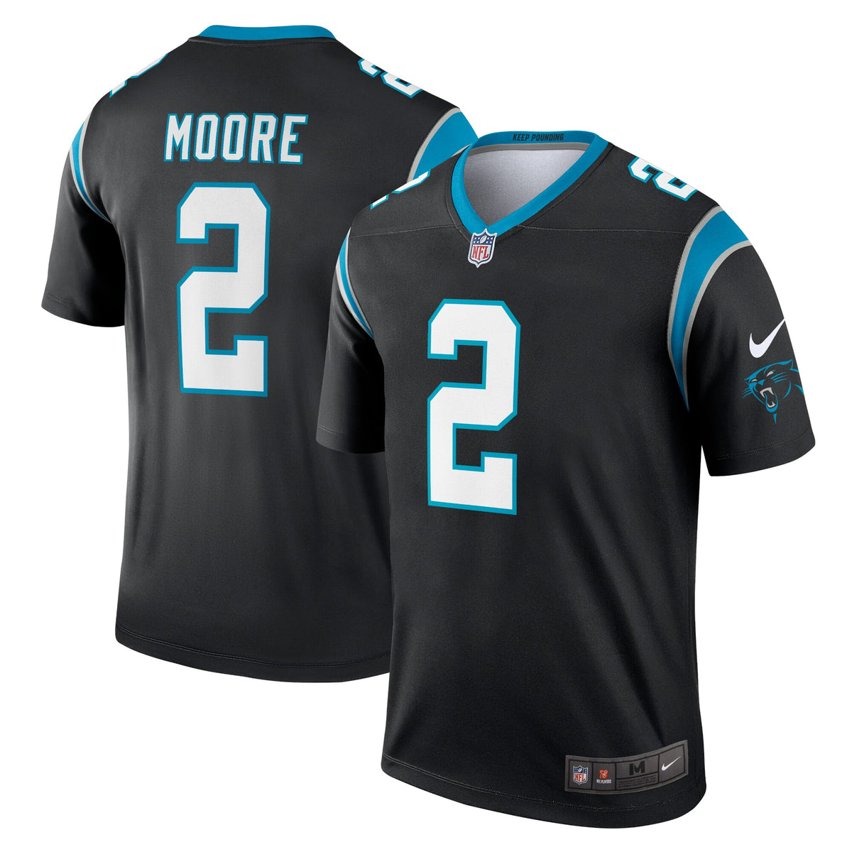 Dj Moore Carolina Panthers Nike Legend Jersey Black