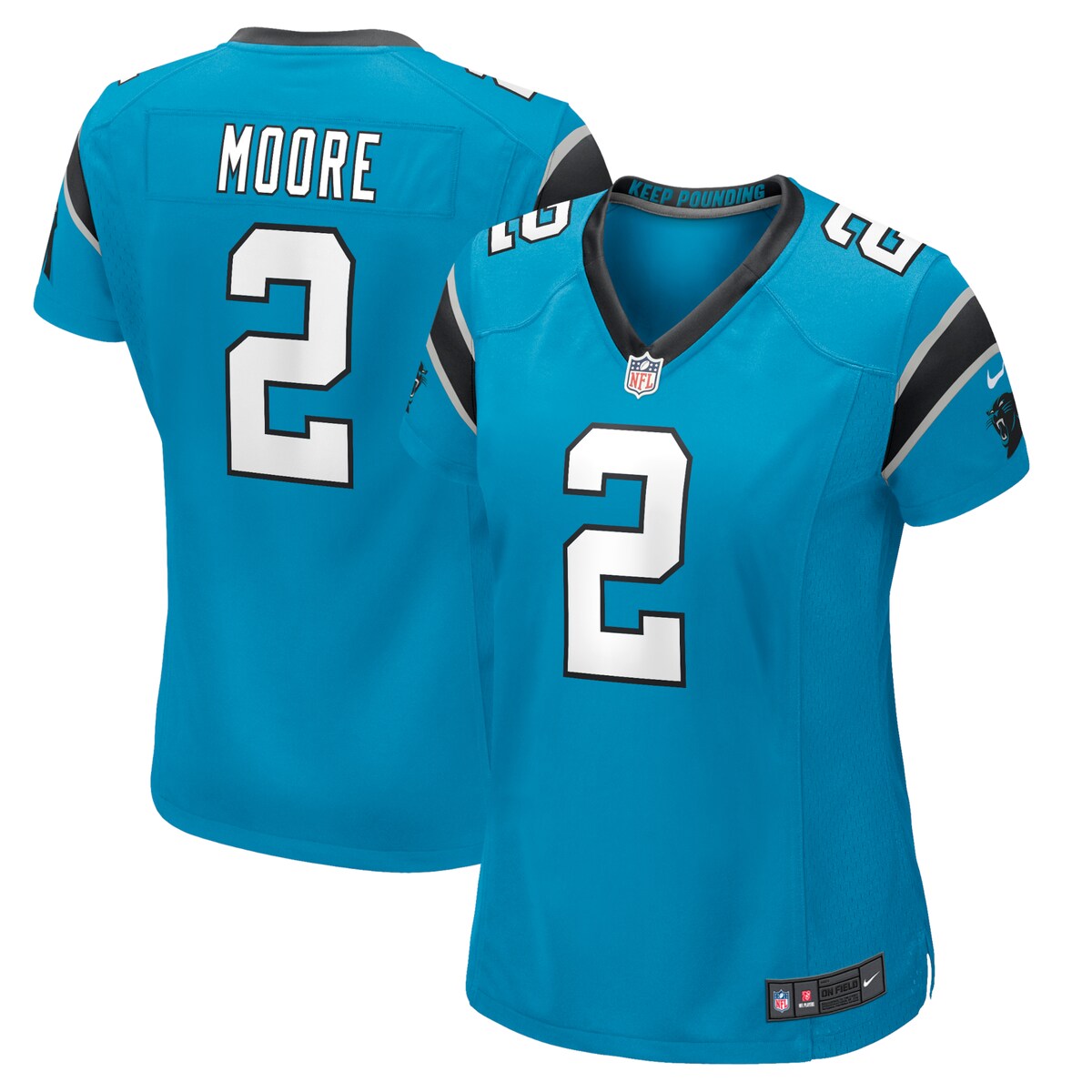 Dj Moore Carolina Panthers Nike Womens Game Jersey Blue