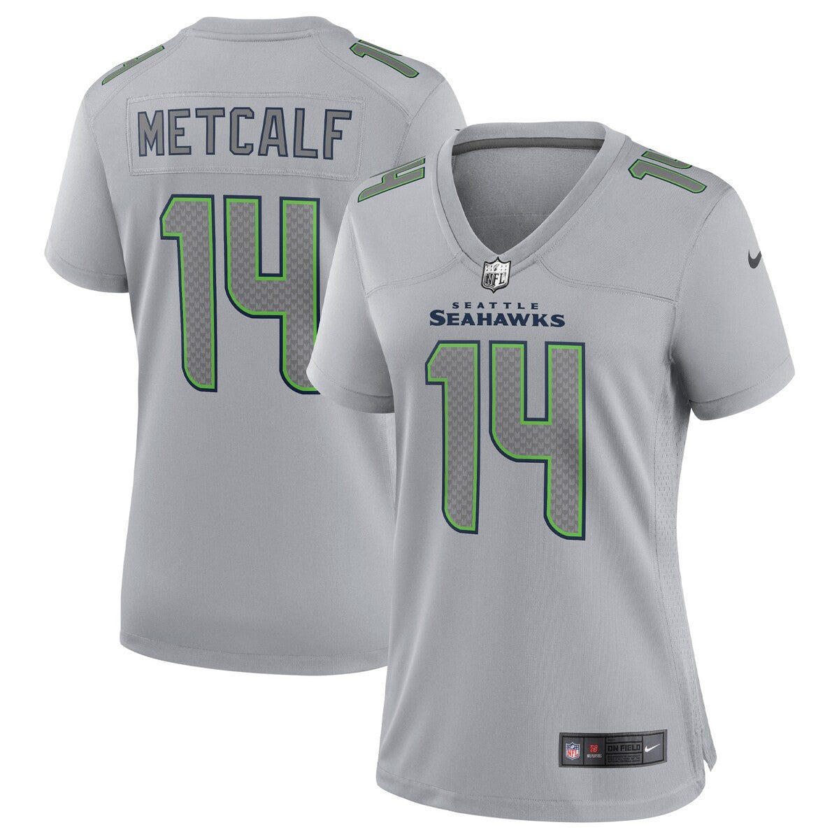 Dk Metcalf Seattle Seahawks Nike Womens Atmosphere Fashion Game Jersey Gray