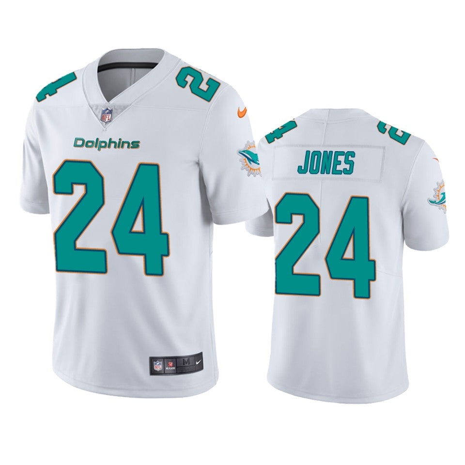 Dolphins Byron Jones Vapor Untouchable Limited White Jersey Mens