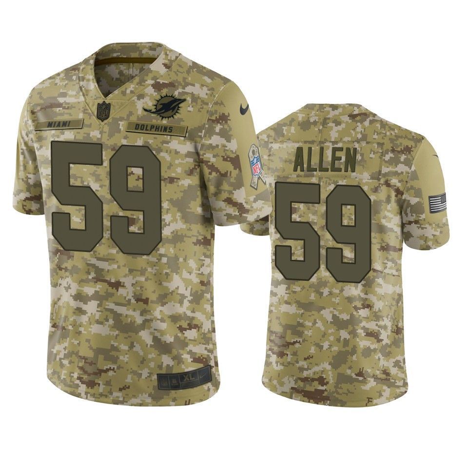 Dolphins Chase Allen Jersey Nfl Camo Salute To Service