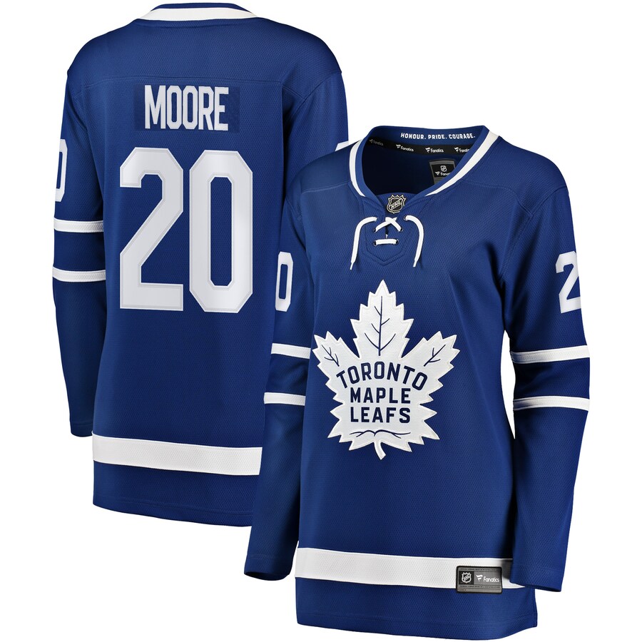 Dominic Moore Toronto Maple Leafs Fanatics Branded Womens Breakaway Player Jersey Blue