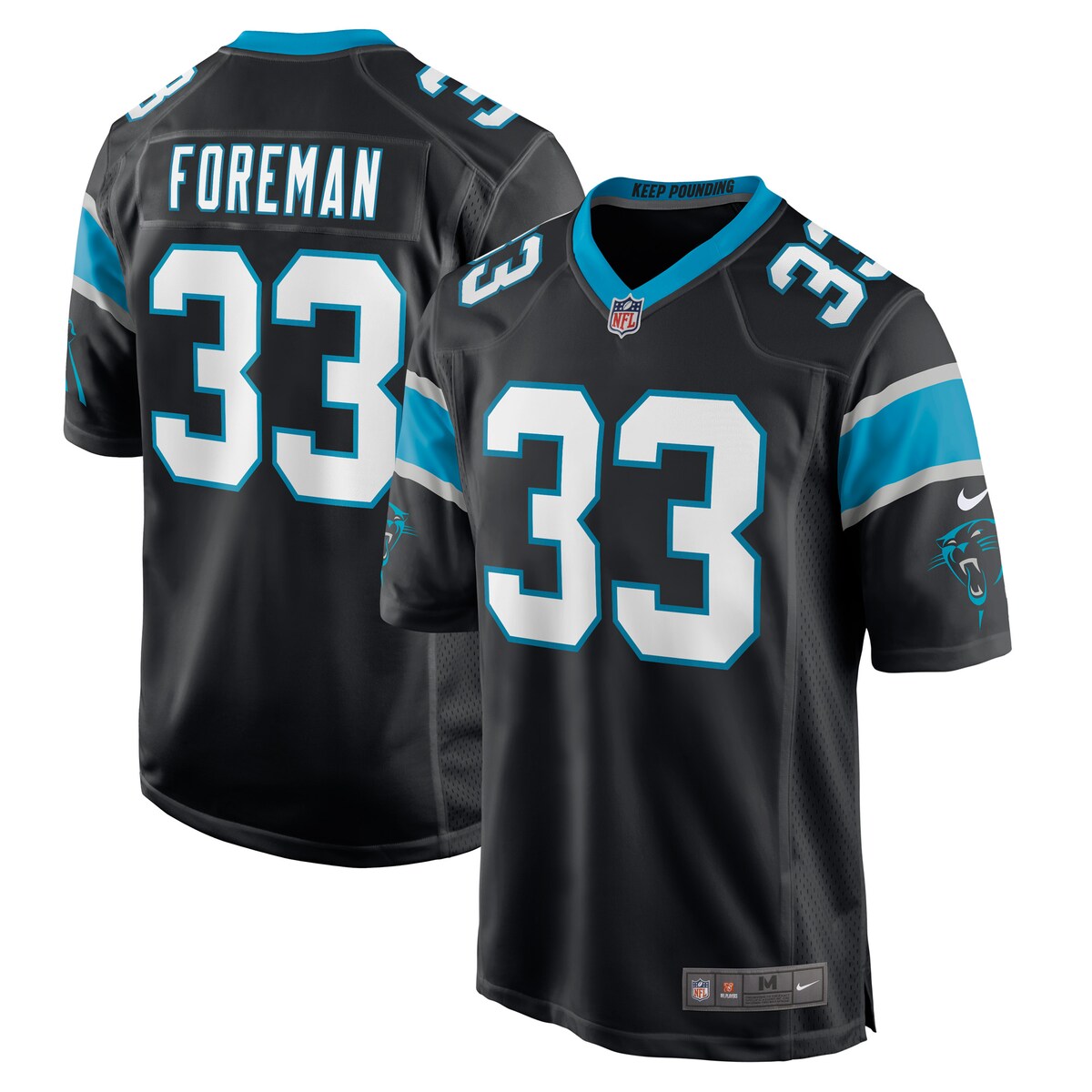 Donta Foreman Carolina Panthers Nike Game Player Jersey Black