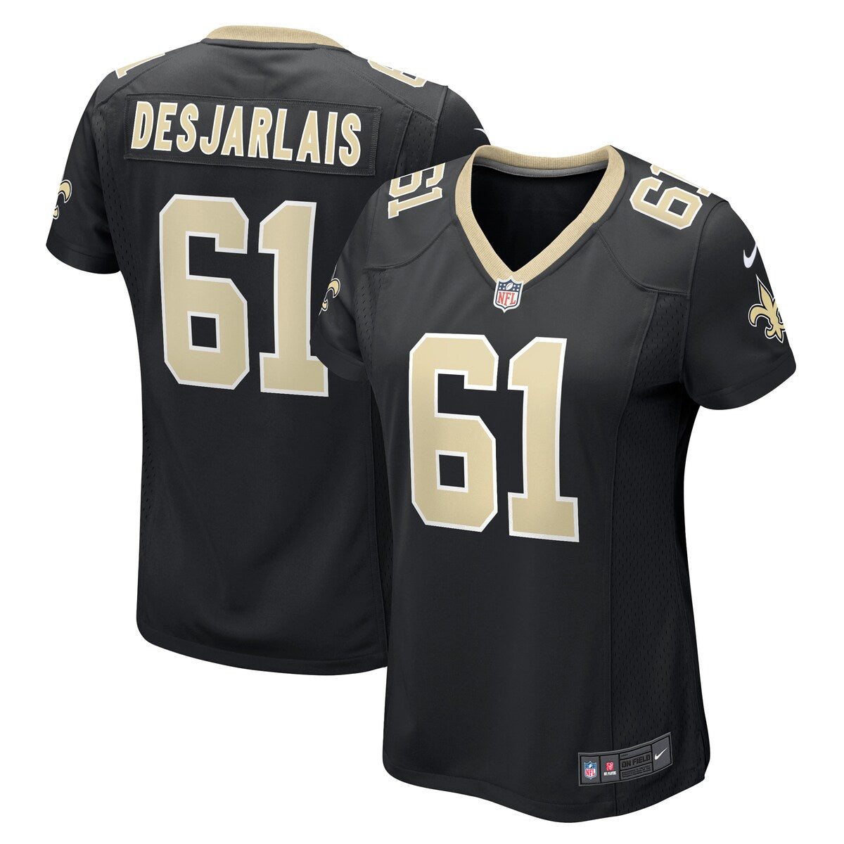Drew Desjarlais New Orleans Saints Nike Womens Game Player Jersey Black