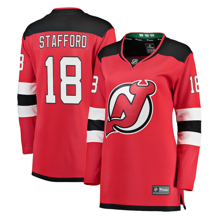 Drew Stafford New Jersey Devils Fanatics Branded Womens Breakaway Jersey Red