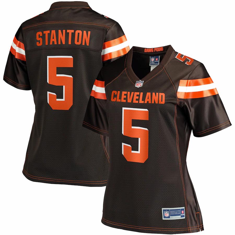 Drew Stanton Cleveland Browns Nfl Pro Line Womens Primary Player Jersey Brown