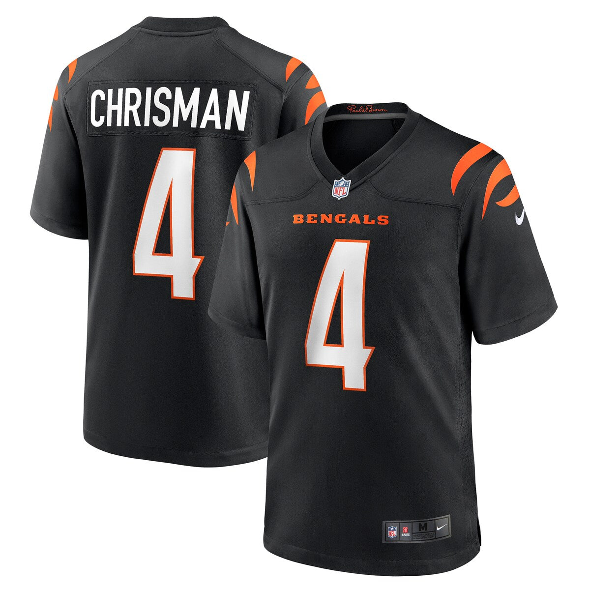 Drue Chrisman Cincinnati Bengals Nike Game Jersey Black