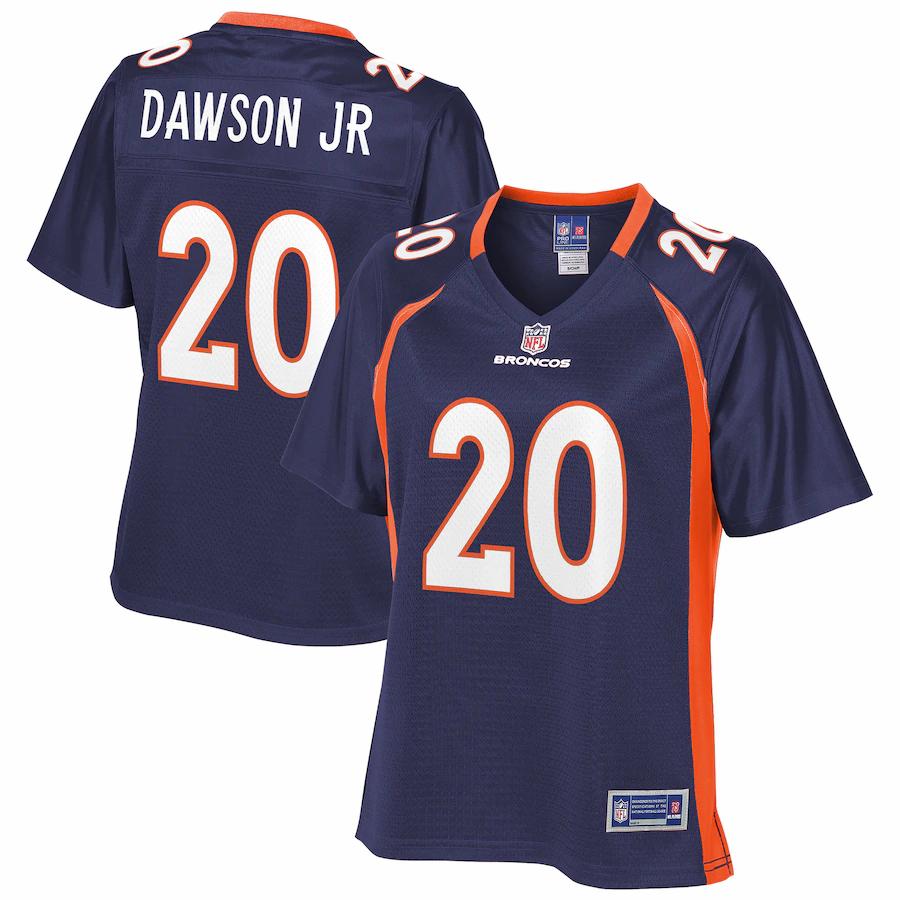Duke Dawson Denver Broncos Nfl Pro Line Womens Alternate Player Jersey Navy